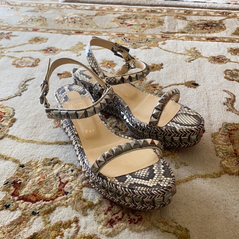 Snake skin loub sandals